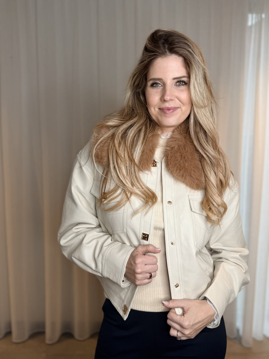 ALEA JAS BEIGE FAUX FUR KRAAG