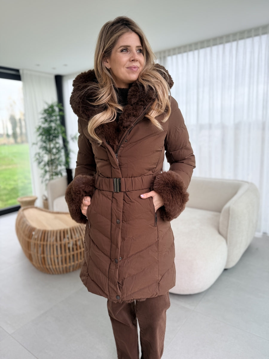 DALILA ELEGANTE DONKERBRUINE JAS