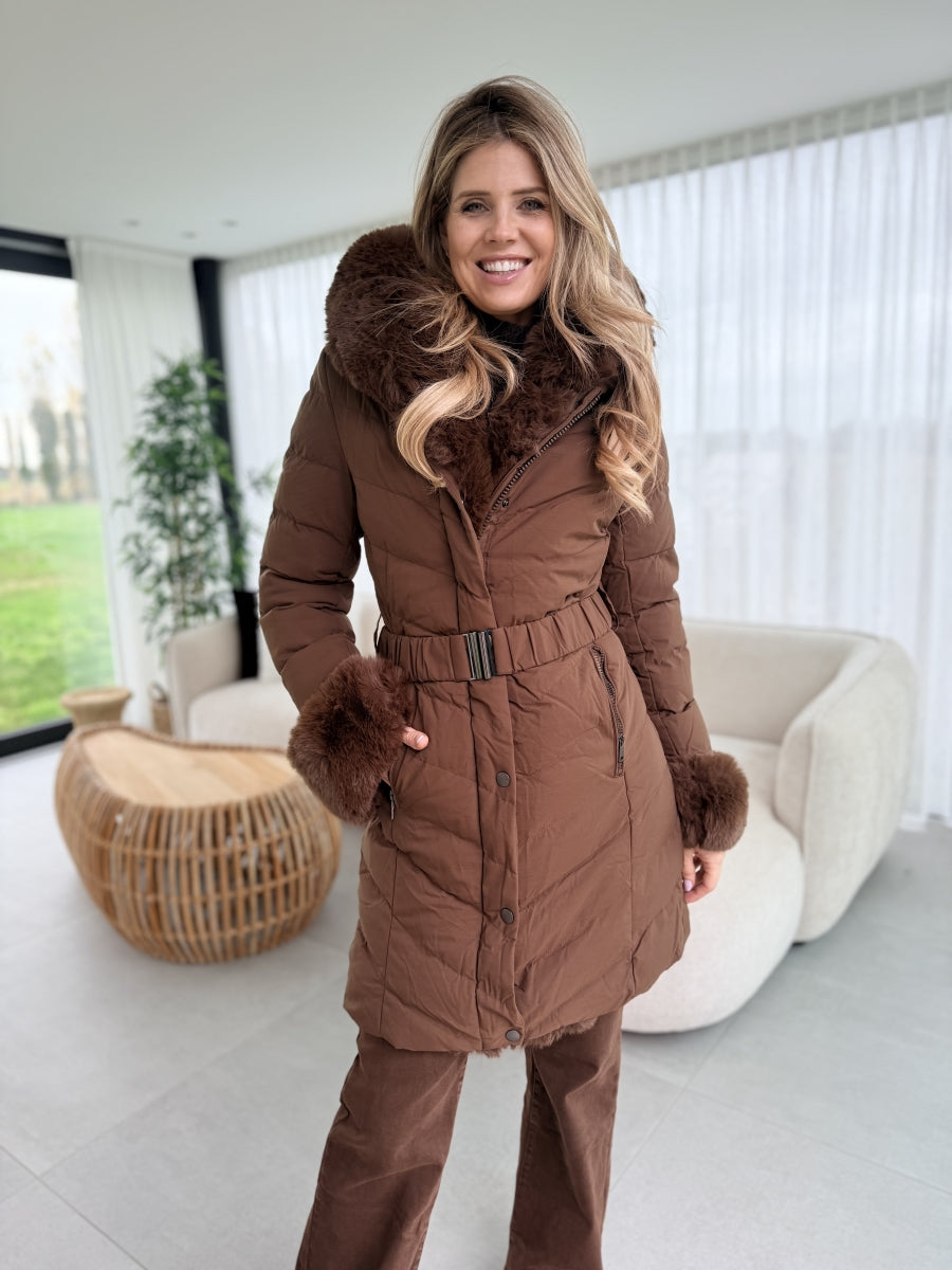 DALILA ELEGANTE DONKERBRUINE JAS