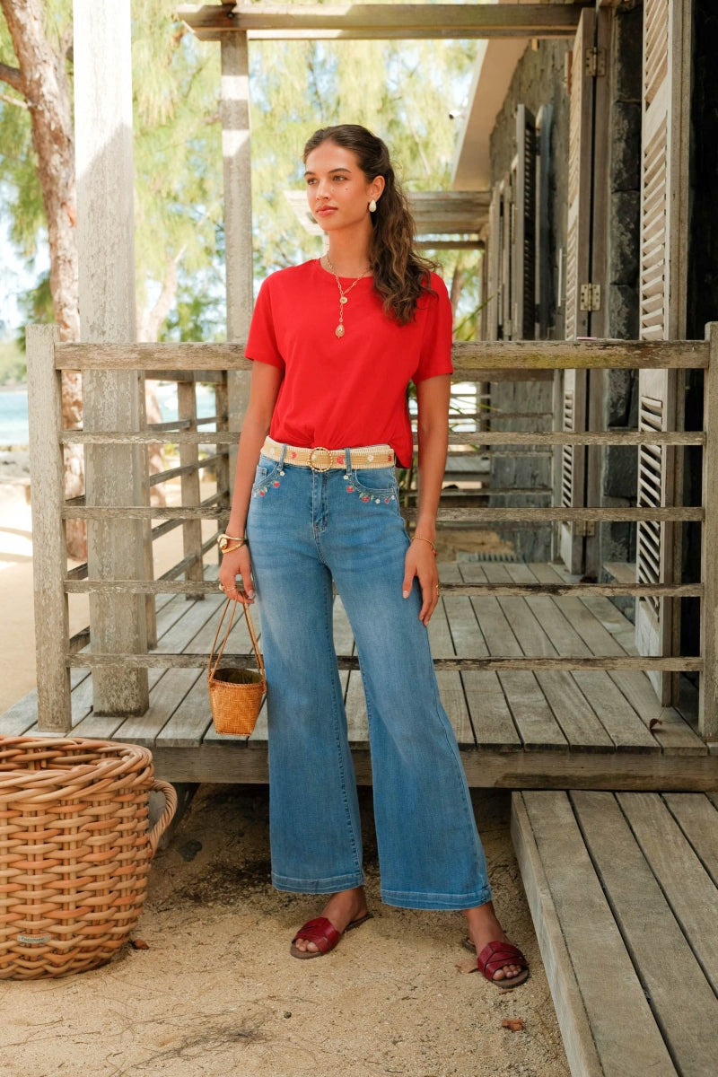 FALLON WIDE LEG JEANS