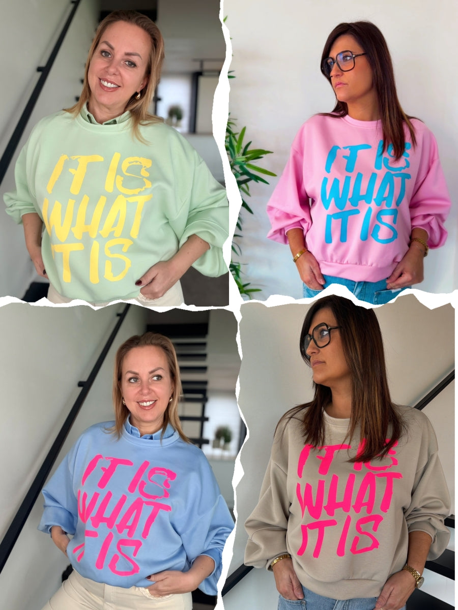 IRIS TU PULL PASTEL GROEN